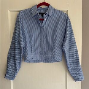 Rag & Bone Blue and White Striped Shirt